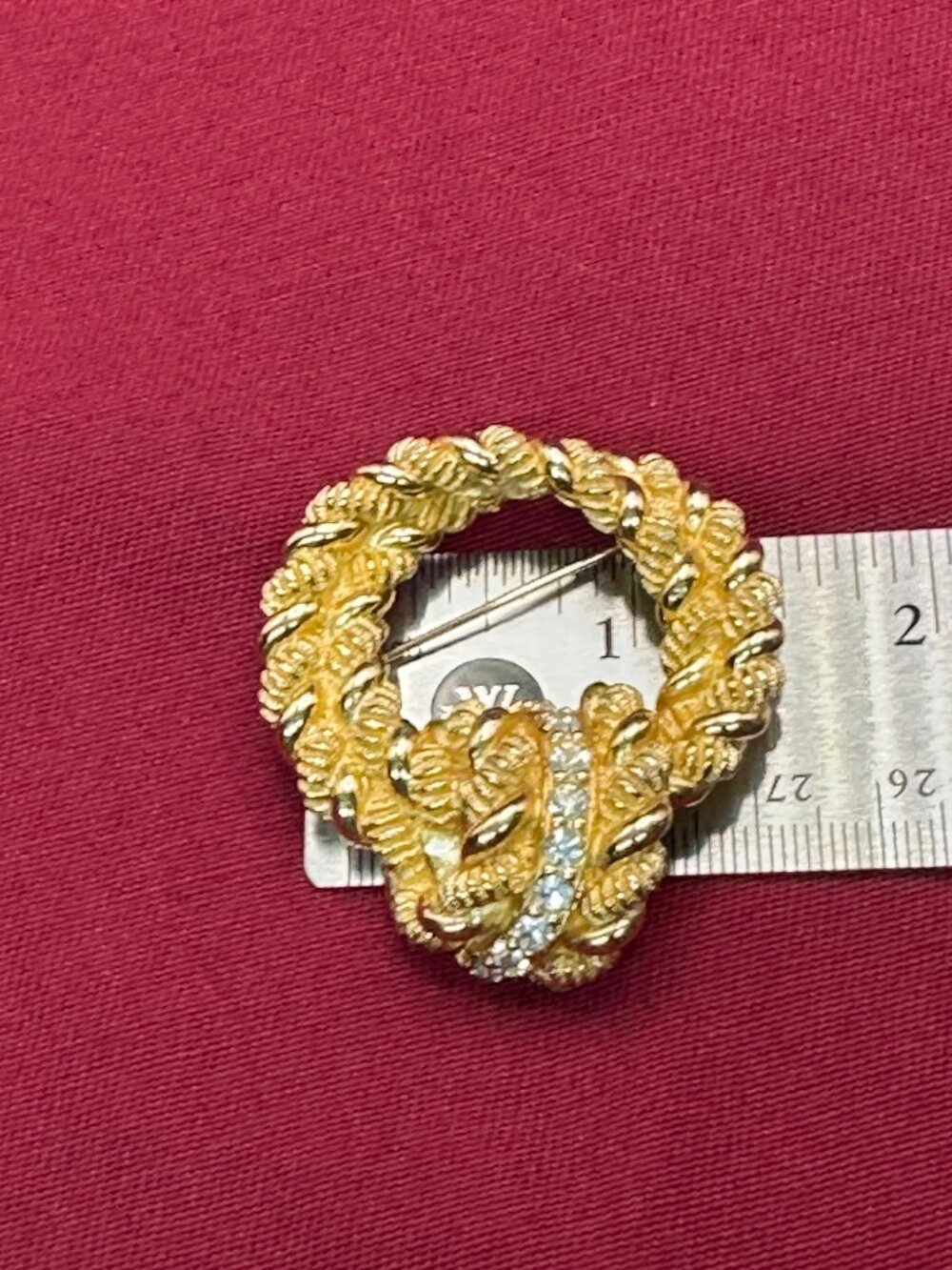 VTG Christian Dior Luxury Gold Plated Pin/Brooch - Picture 13 of 15